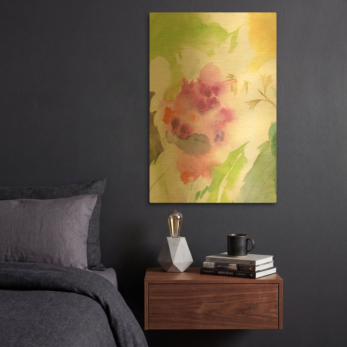 'Fusion No. 1' By Sheila Golden Gold Metal Wall Art