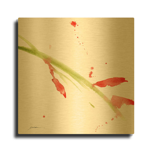 'New Beginnings' By Sheila Golden Gold Metal Wall Art