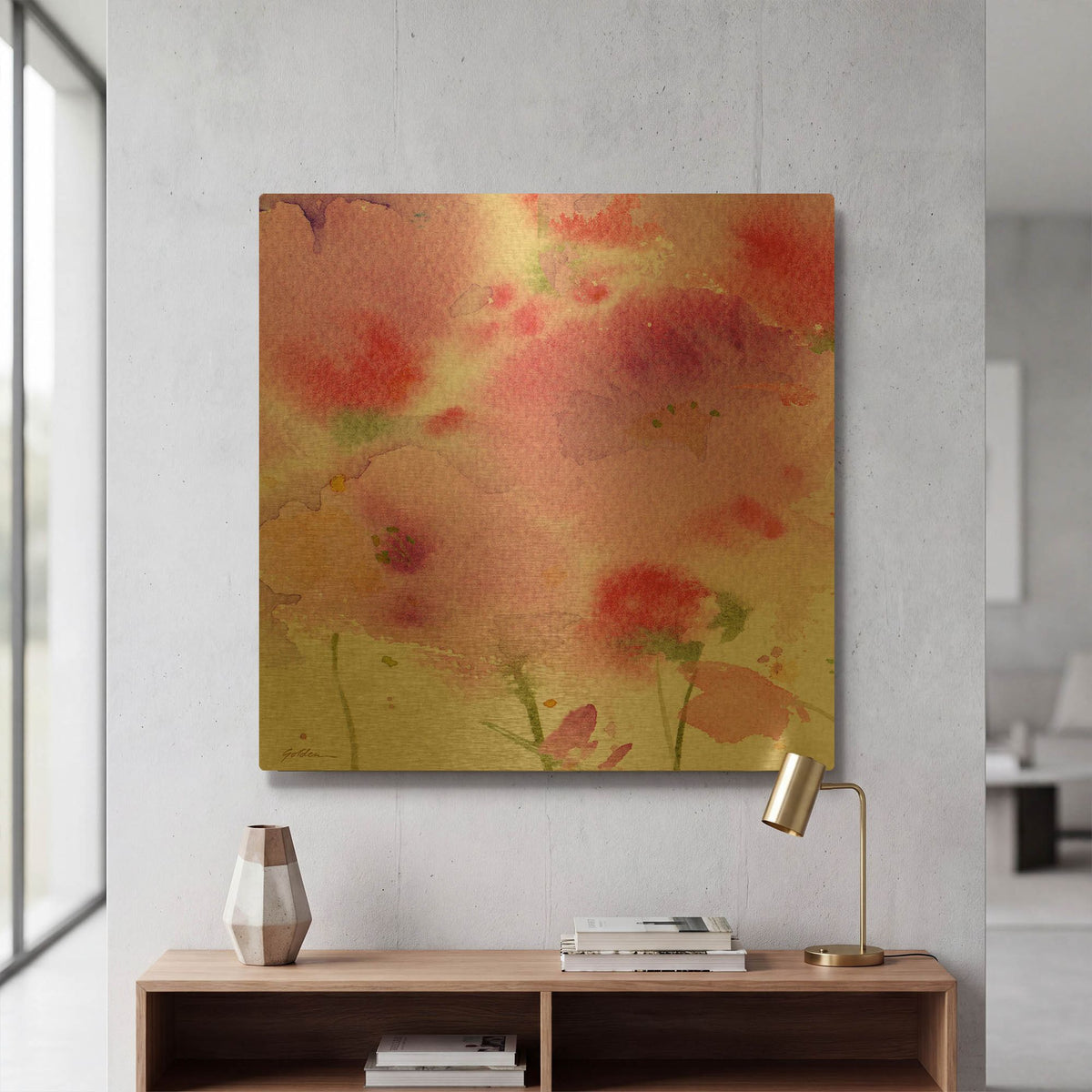 'Serenade' By Sheila Golden Gold Metal Wall Art