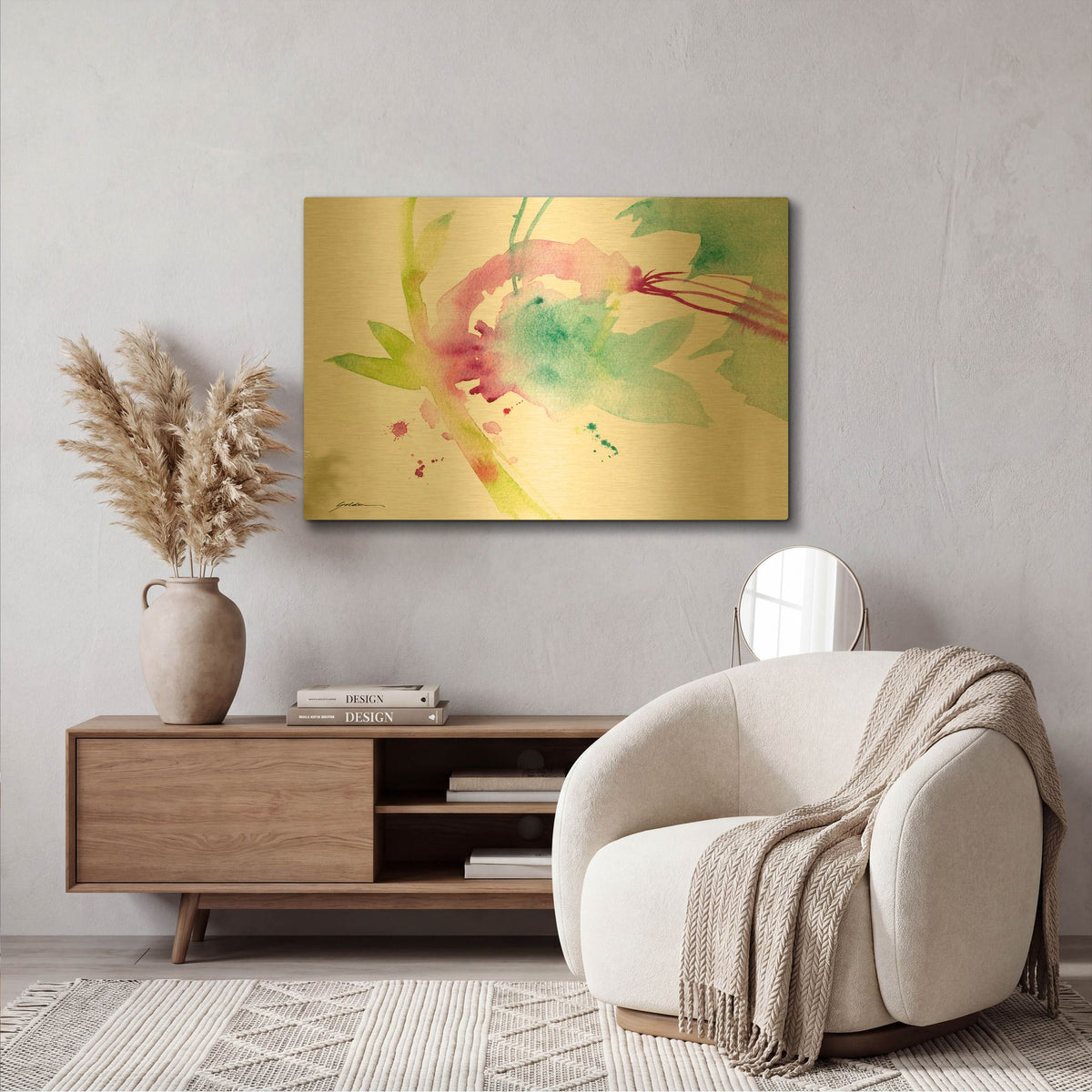 'Spring Forth' By Sheila Golden Gold Metal Wall Art