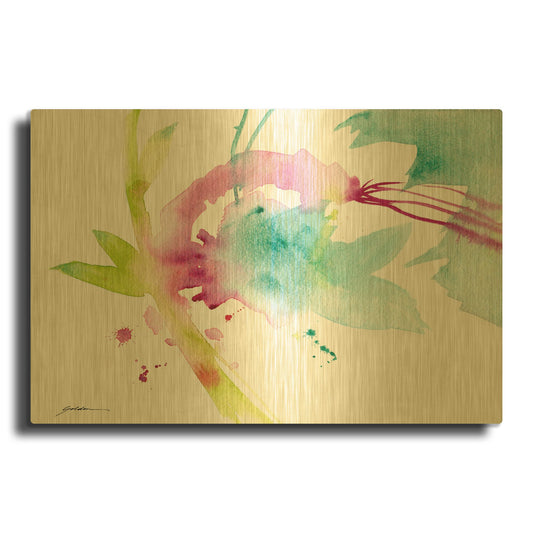 'Spring Forth' By Sheila Golden Gold Metal Wall Art