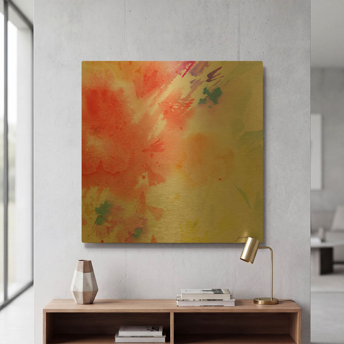 'Summer Glory' By Sheila Golden Gold Metal Wall Art