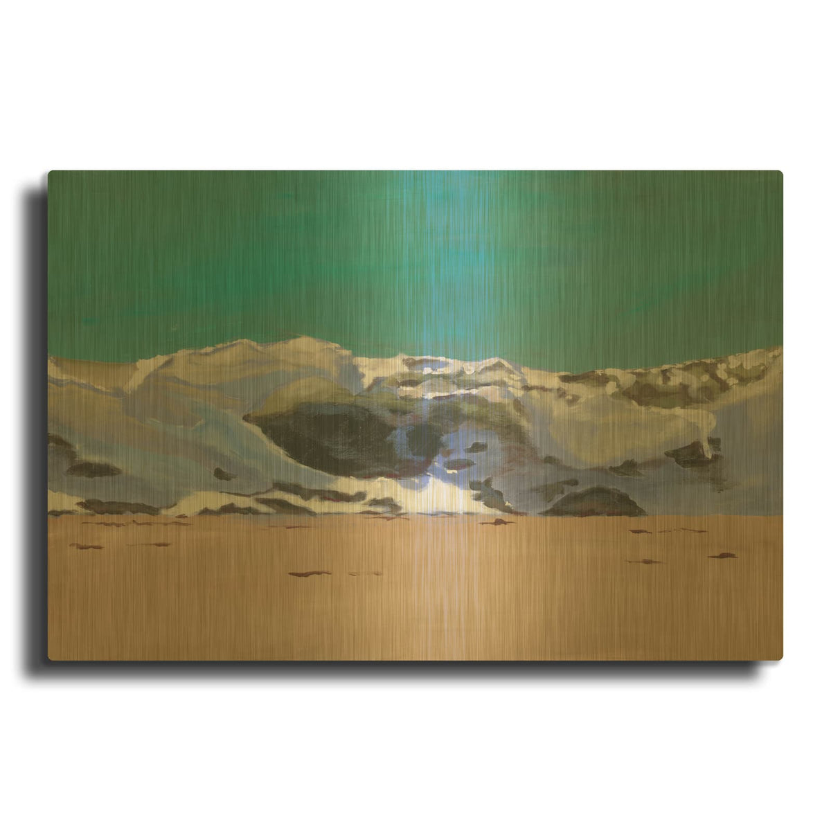 'Shore Break 1' By Stephen Newstedt Gold Metal Wall Art
