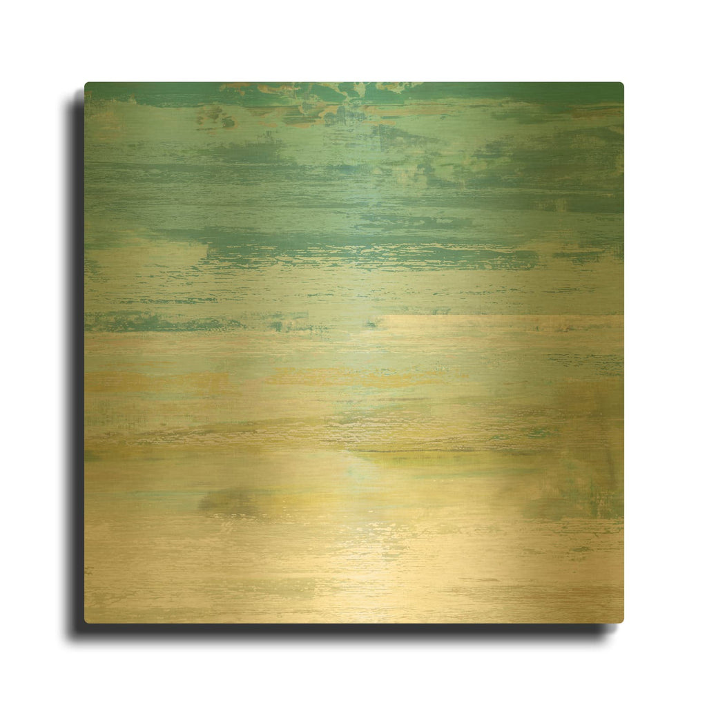 'Beach Wash No 8' By Suzanne Nicoll Gold Metal Wall Art