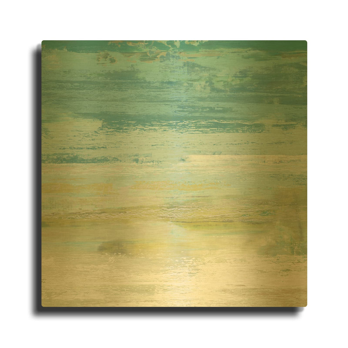 'Beach Wash No 8' By Suzanne Nicoll Gold Metal Wall Art