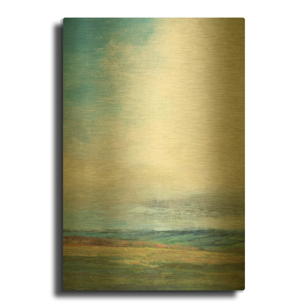 'Blue Skies' By Suzanne Nicoll Gold Metal Wall Art
