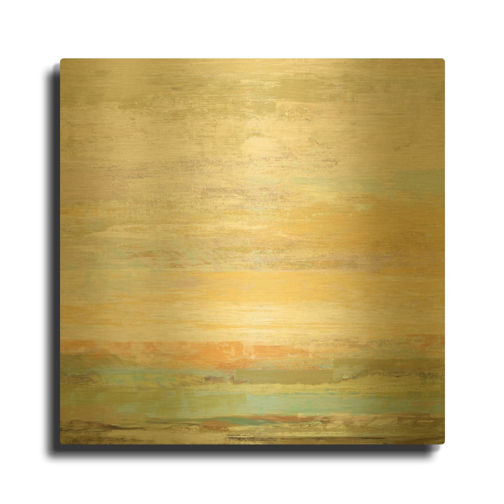 'Echo Canyon' By Suzanne Nicoll Gold Metal Wall Art