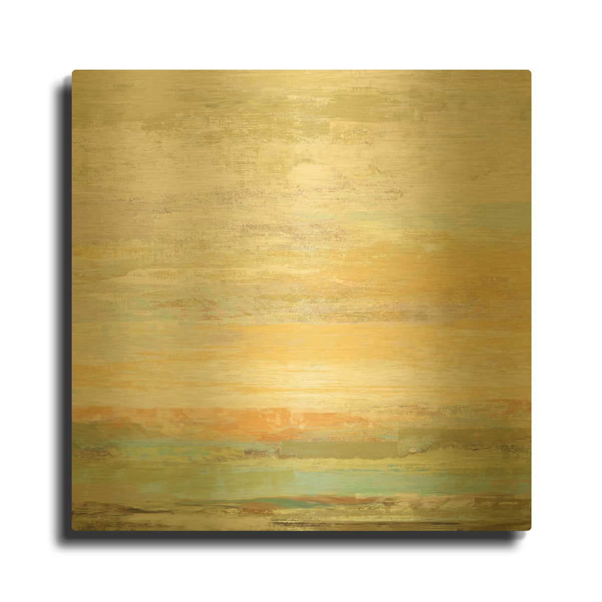 'Echo Canyon' By Suzanne Nicoll Gold Metal Wall Art