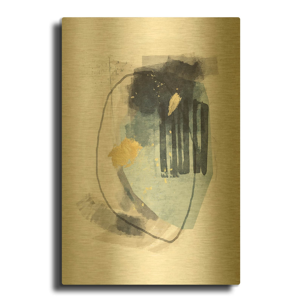 'Meteor Shower No 1' By Suzanne Nicoll Gold Metal Wall Art