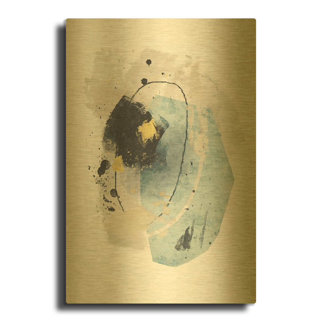 'Meteor Shower No 2' By Suzanne Nicoll Gold Metal Wall Art