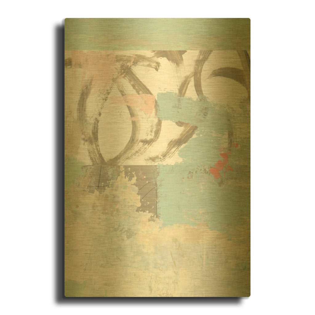 'Sea Whispers No 1' By Suzanne Nicoll Gold Metal Wall Art
