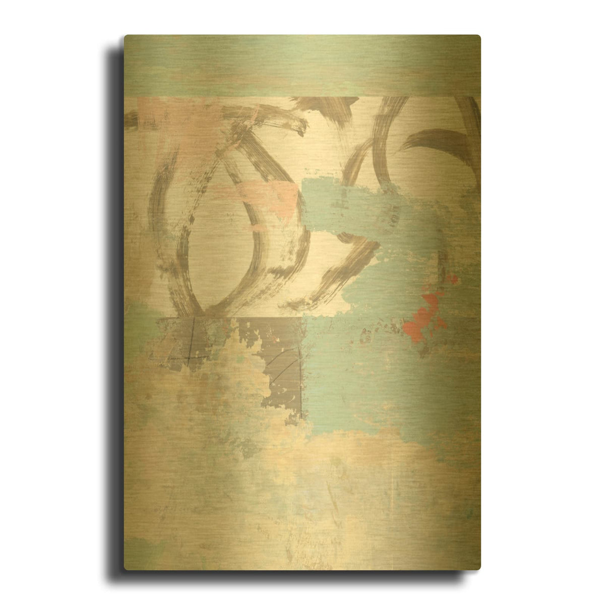 'Sea Whispers No 1' By Suzanne Nicoll Gold Metal Wall Art