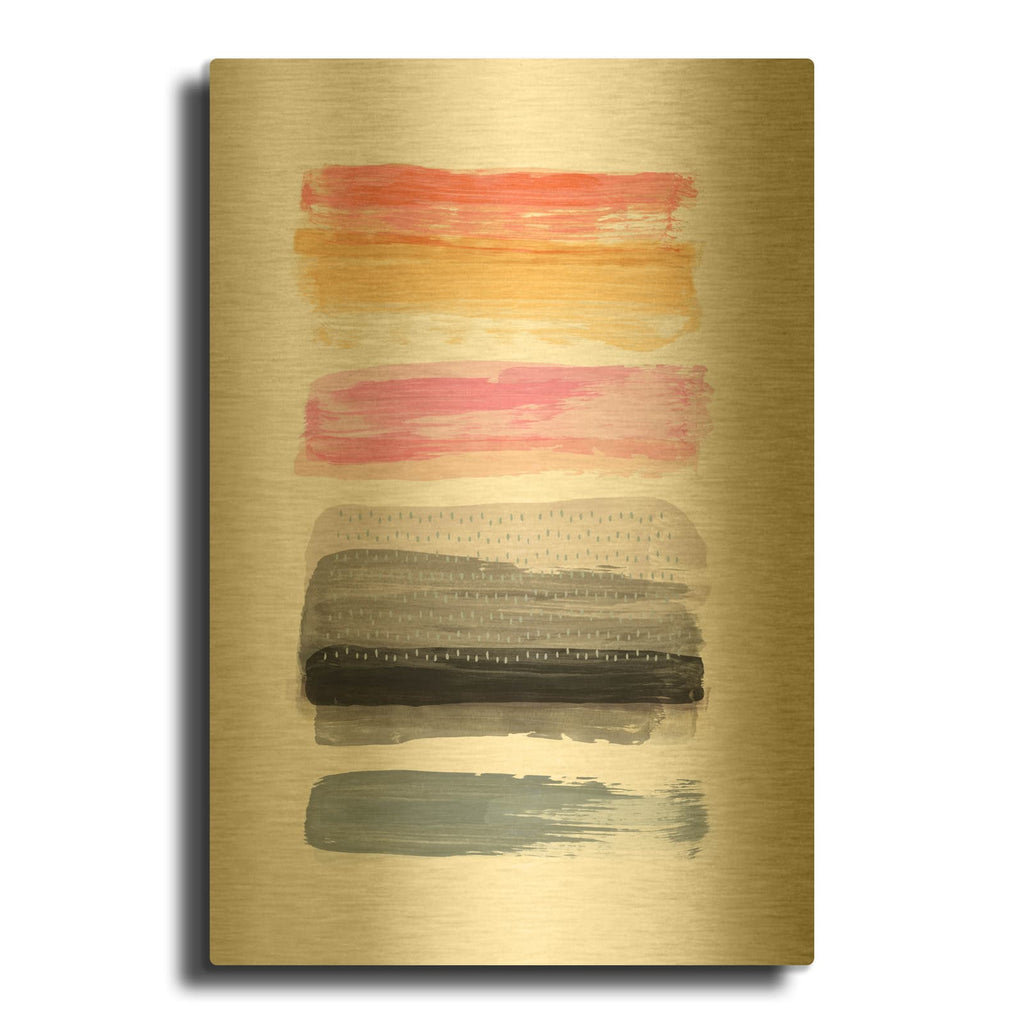 'Warmth No 2' By Suzanne Nicoll Gold Metal Wall Art