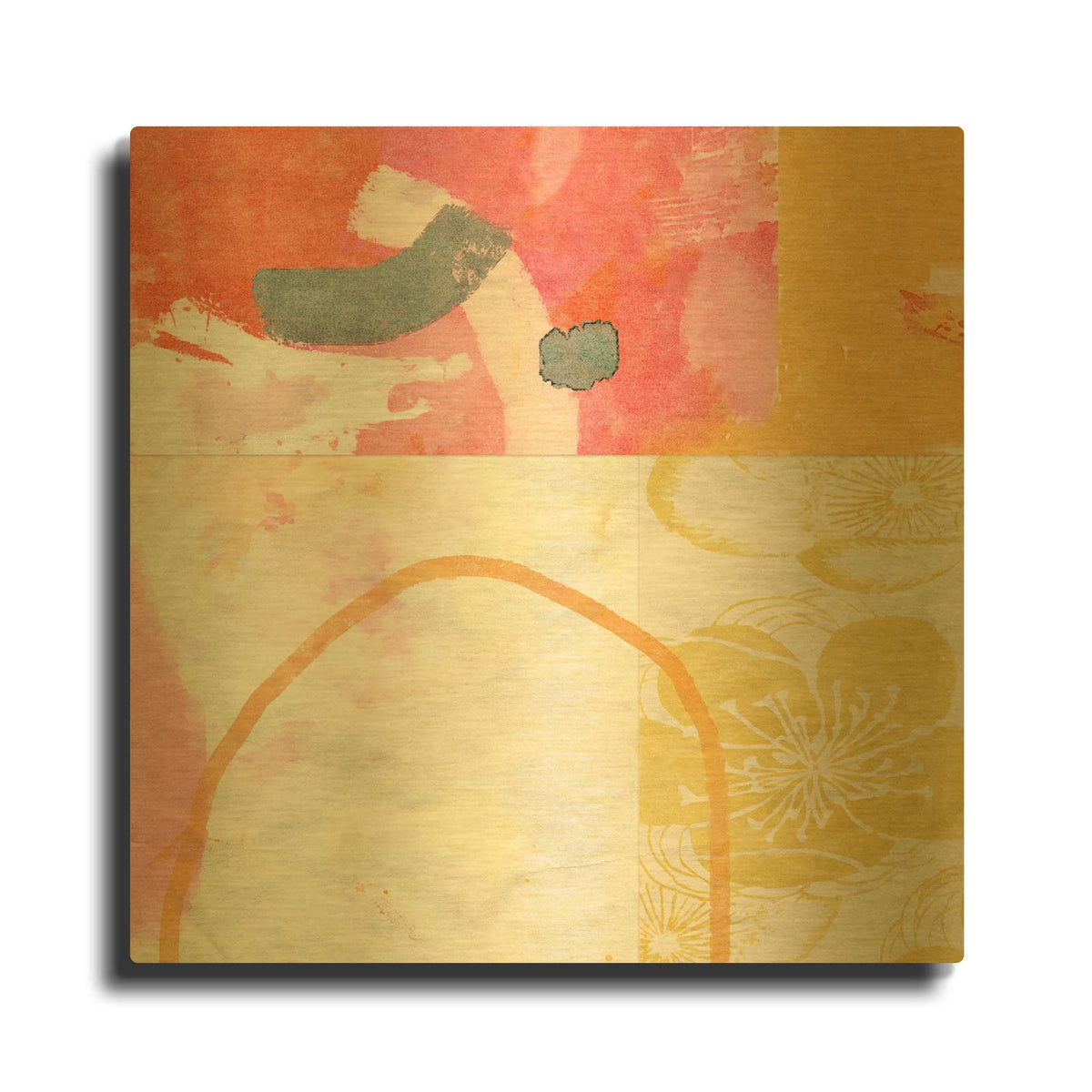 'Kimono No 1' By Suzanne Nicoll Gold Metal Wall Art