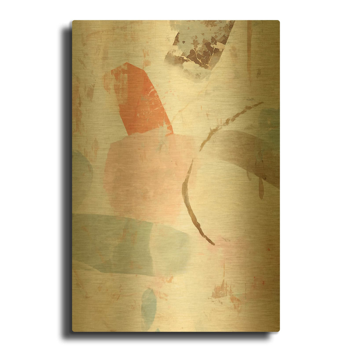 'Mudworks No 1' By Suzanne Nicoll Gold Metal Wall Art