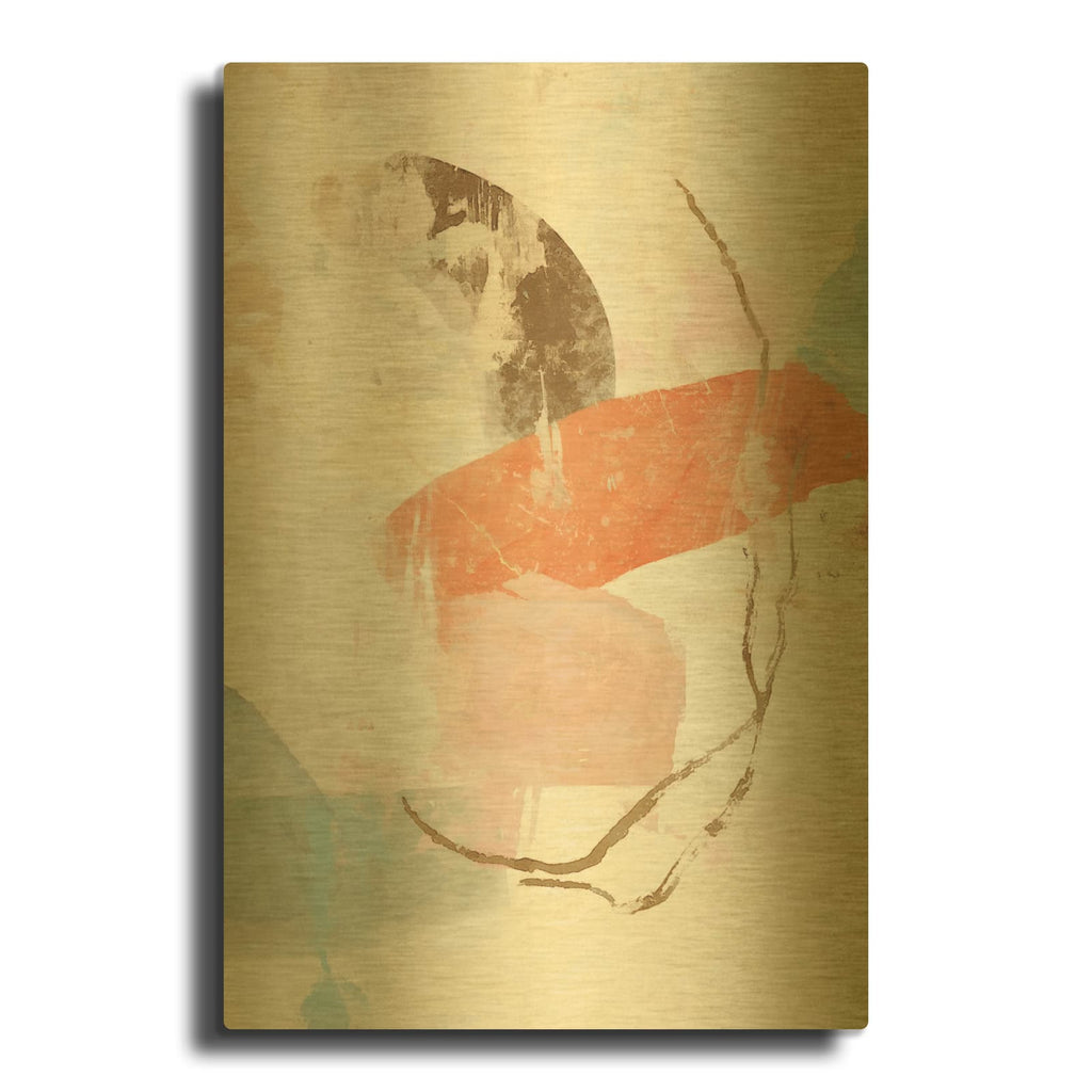 'Mudworks No 2' By Suzanne Nicoll Gold Metal Wall Art
