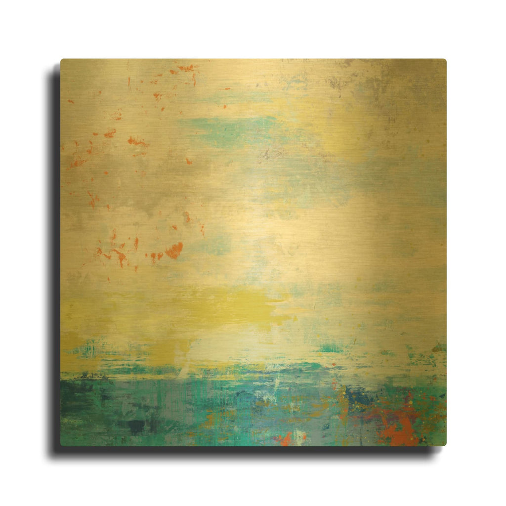 'Beach Day' By Suzanne Nicoll Gold Metal Wall Art