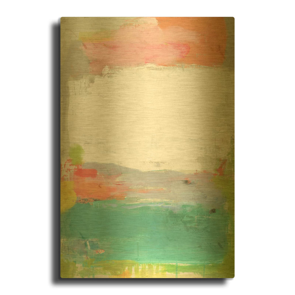 'Lagoon' By Suzanne Nicoll Gold Metal Wall Art