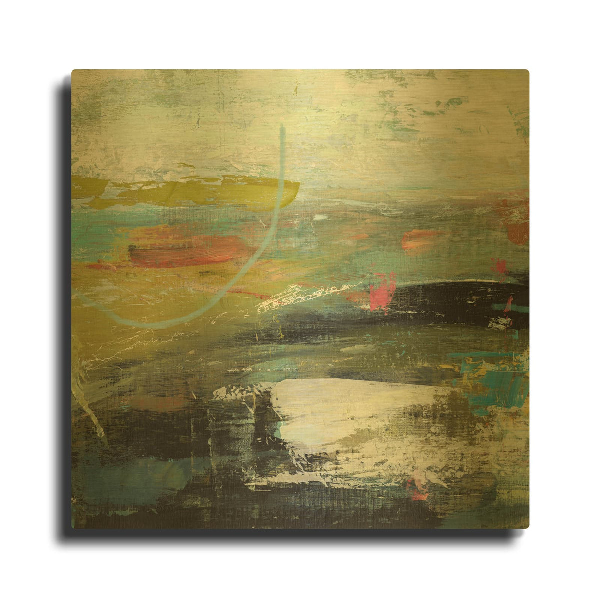 'Pine Forest No 1' By Suzanne Nicoll Gold Metal Wall Art