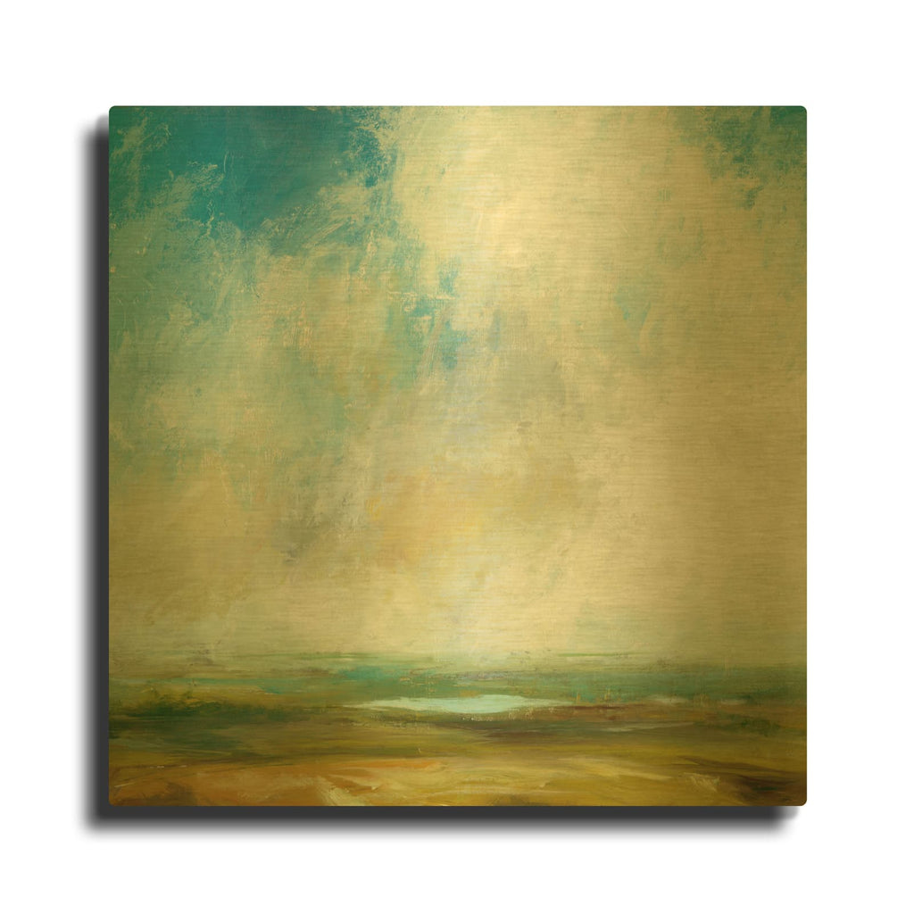 'Rolling Hills' By Suzanne Nicoll Gold Metal Wall Art