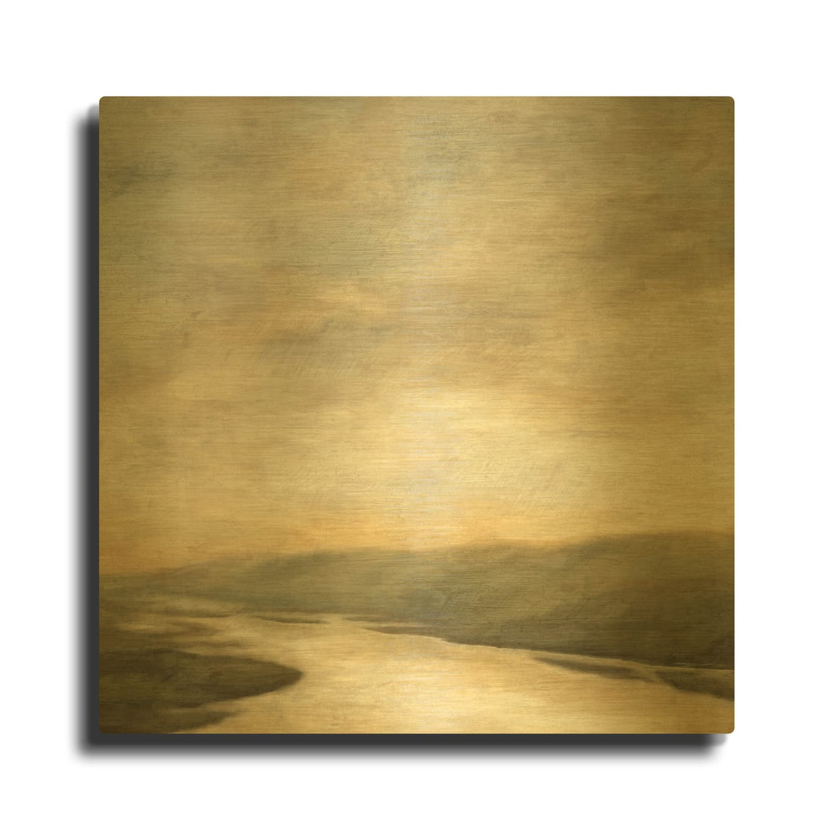 'Hudson' By Suzanne Nicoll Gold Metal Wall Art