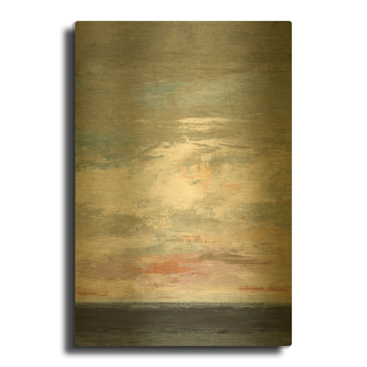 'Quiet Tide' By Suzanne Nicoll Gold Metal Wall Art