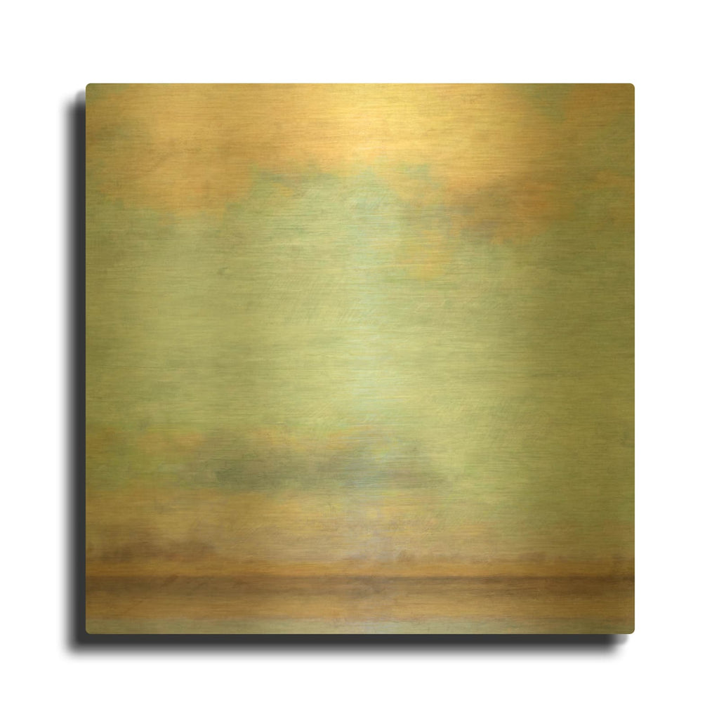 'River Seine' By Suzanne Nicoll Gold Metal Wall Art