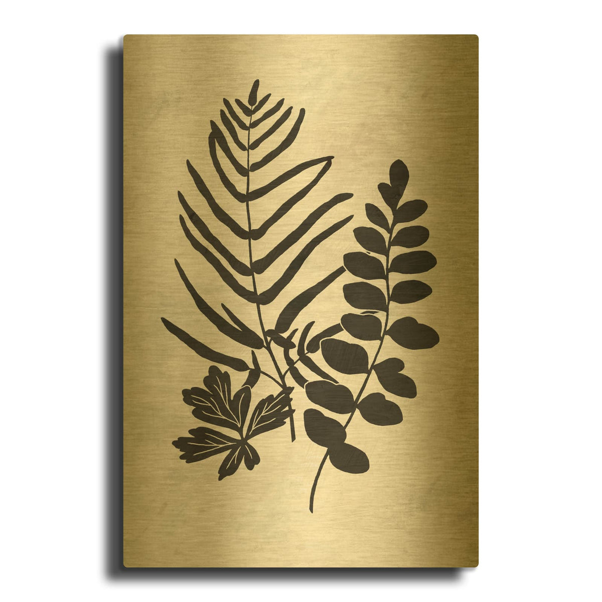 'Botanica 1' By Suzanne Nicoll Gold Metal Wall Art