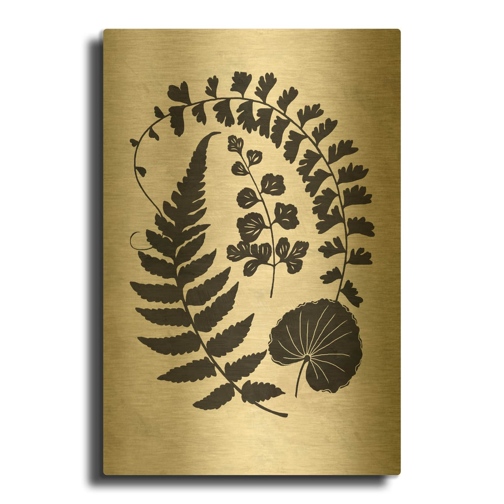 'Botanica 2' By Suzanne Nicoll Gold Metal Wall Art