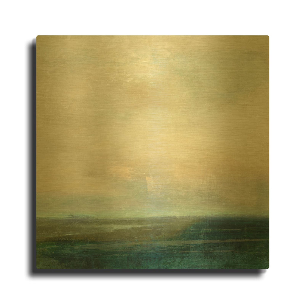 'Emerald Sea' By Suzanne Nicoll Gold Metal Wall Art