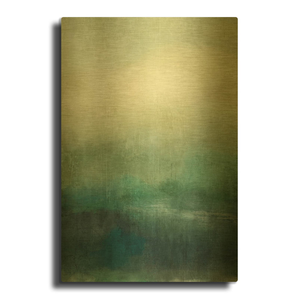 'Hidden Path 1' By Suzanne Nicoll Gold Metal Wall Art