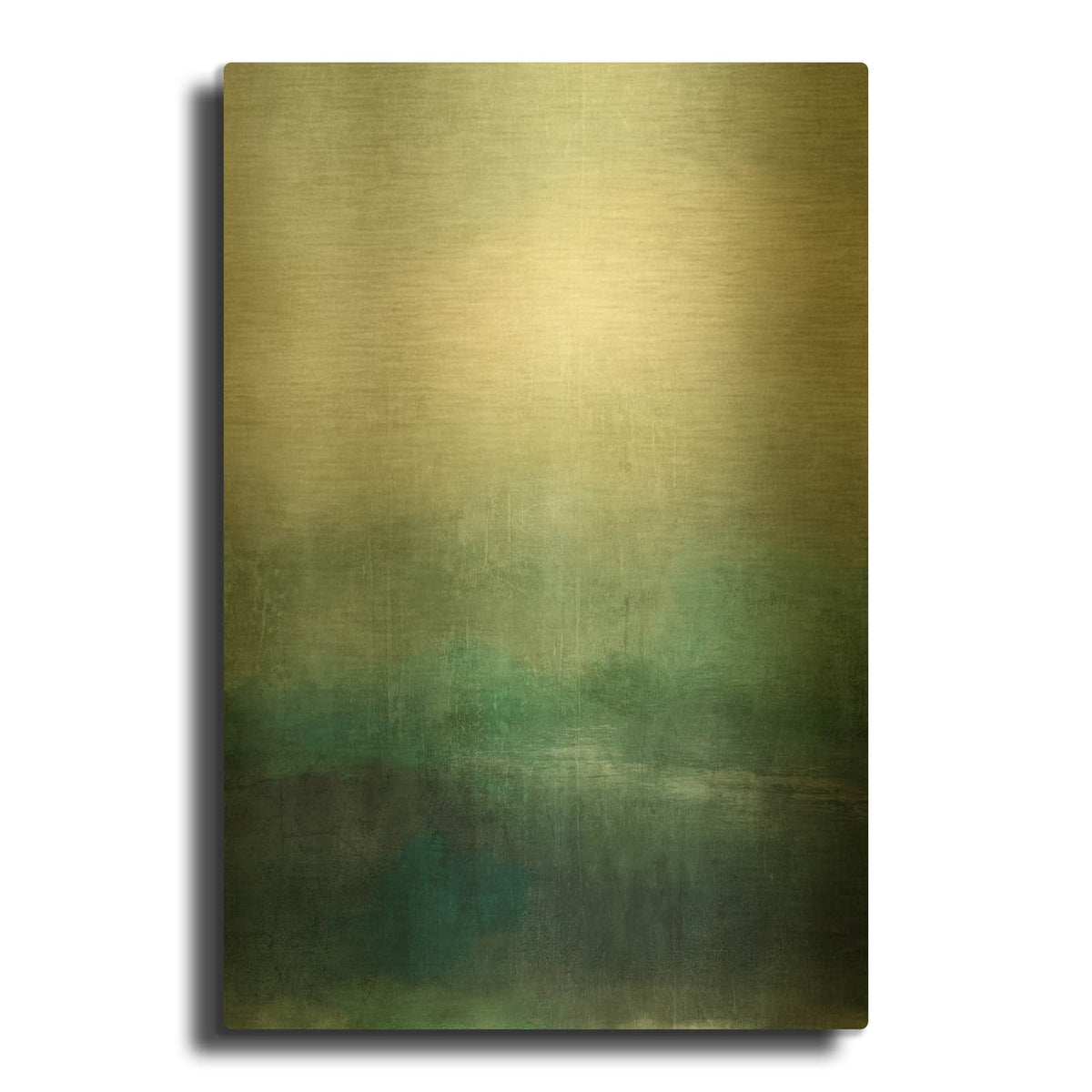 'Hidden Path 1' By Suzanne Nicoll Gold Metal Wall Art