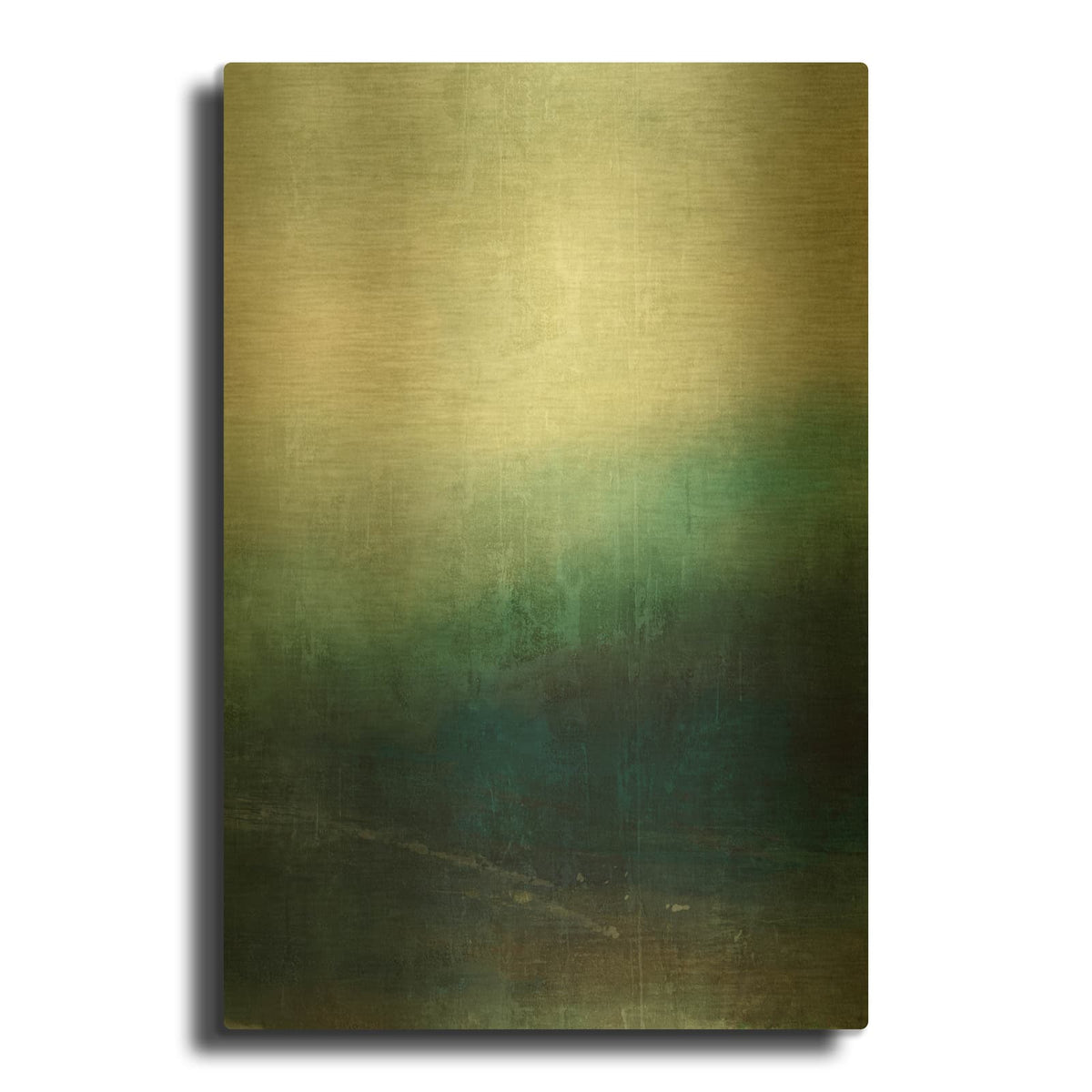 'Hidden Path 2' By Suzanne Nicoll Gold Metal Wall Art
