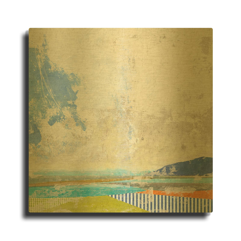'Capri' By Suzanne Nicoll Gold Metal Wall Art