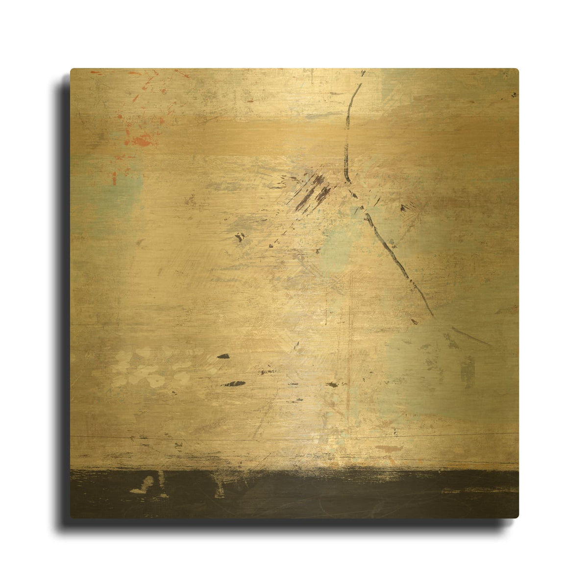'Cloud Cover' By Suzanne Nicoll Gold Metal Wall Art