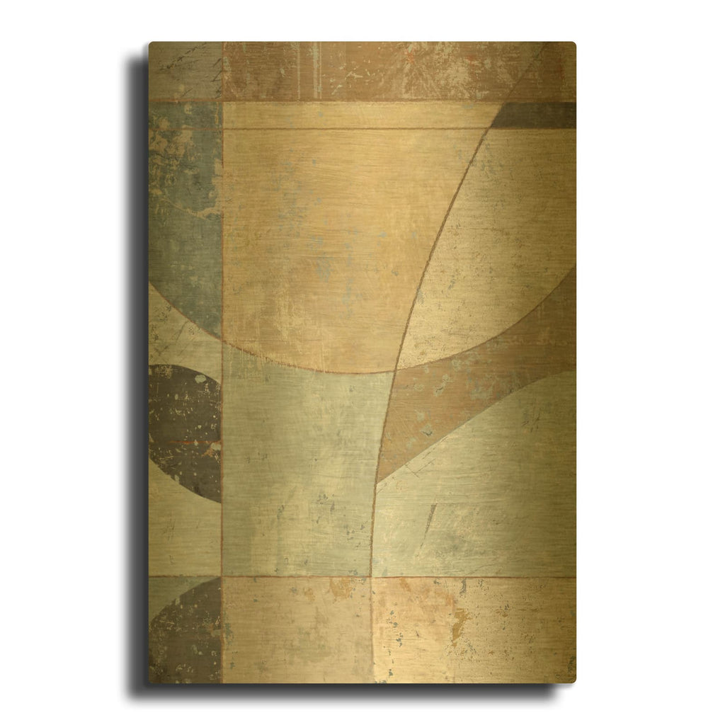 'Complementary Angles 2' By Suzanne Nicoll Gold Metal Wall Art