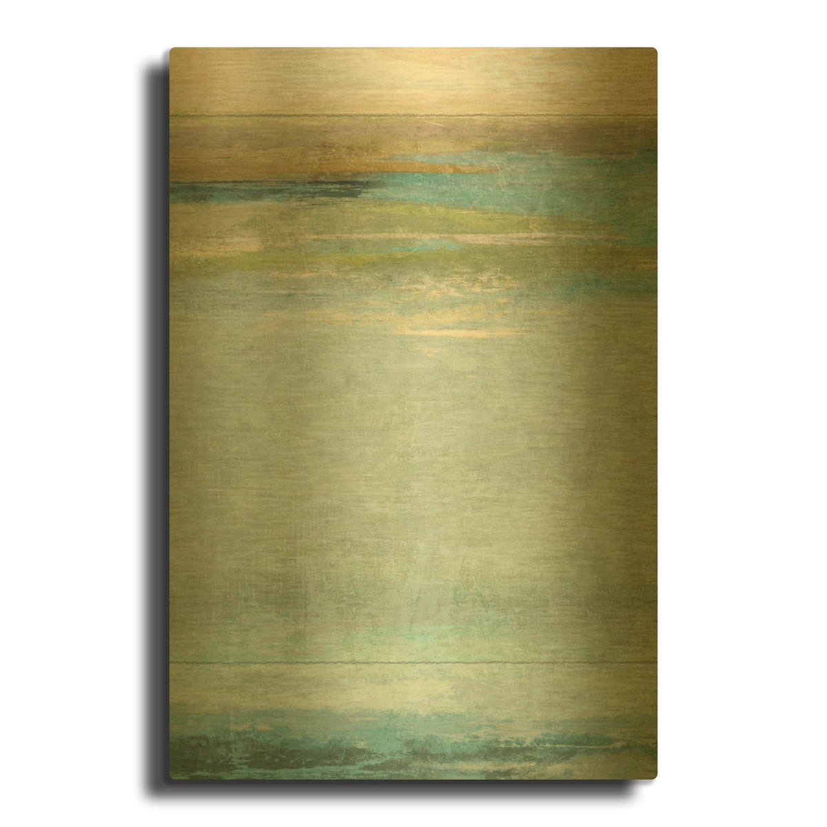 'Seafoam 2' By Suzanne Nicoll Gold Metal Wall Art