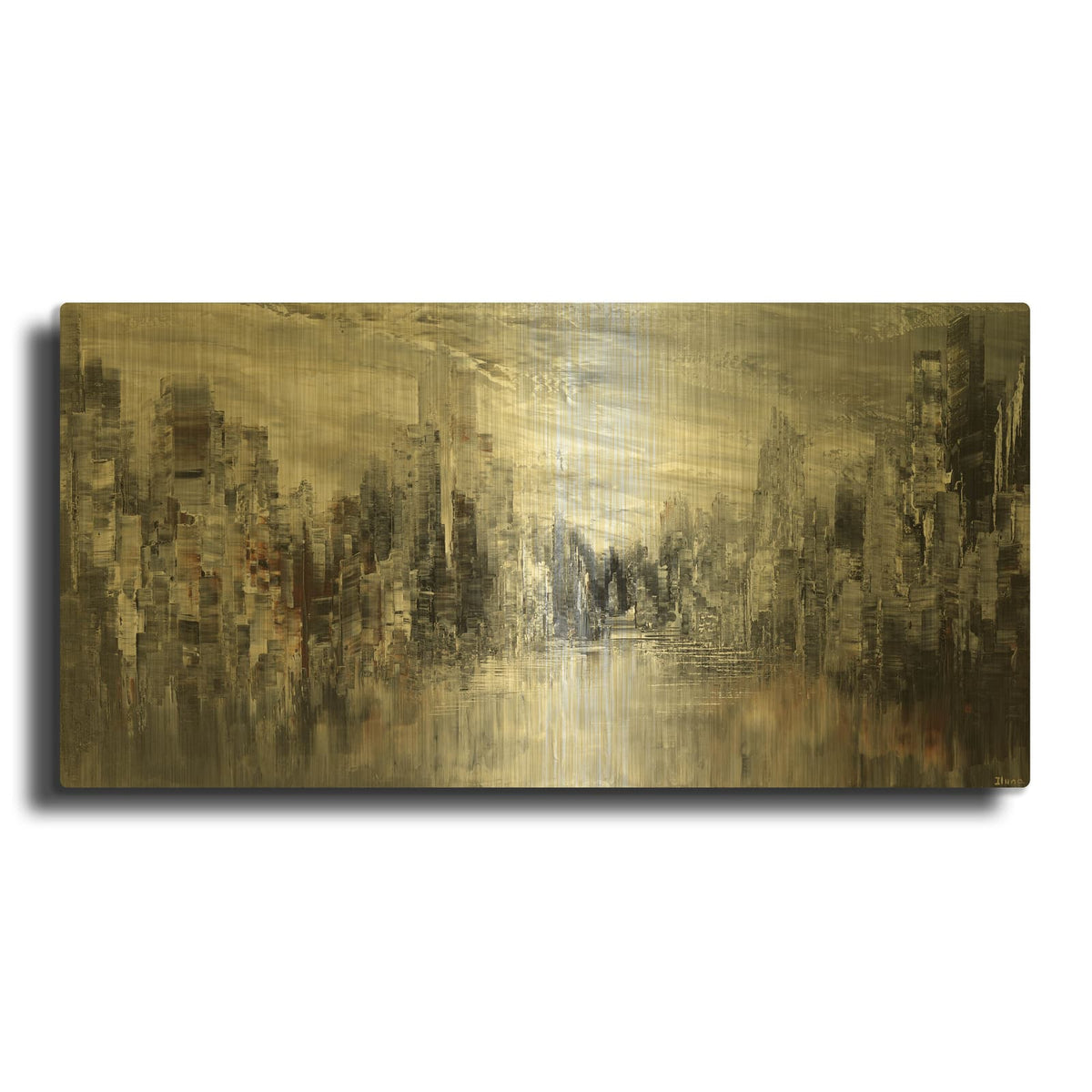 'City Of The Century' By Tatiana Iliina Gold Metal Wall Art