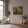 'Botany Bay Sunset' By Tim Oldford Gold Metal Wall Art