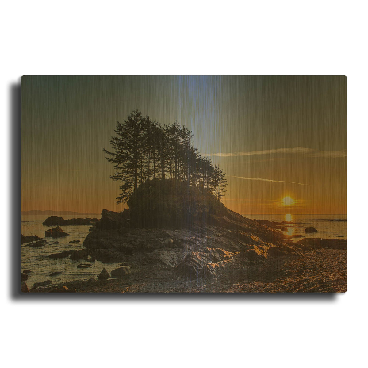 'Botany Bay Sunset' By Tim Oldford Gold Metal Wall Art