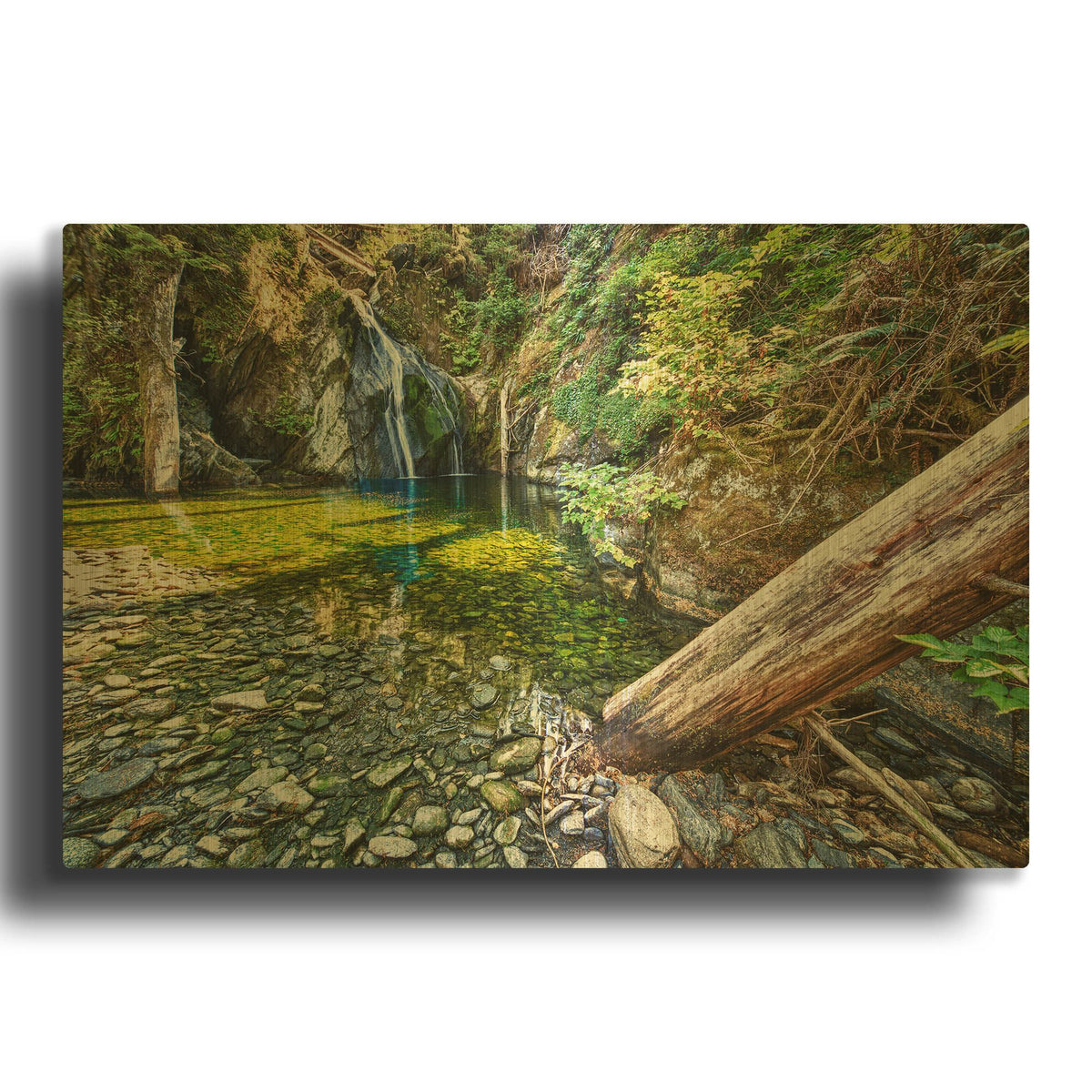 'Falls Creek' By Tim Oldford Gold Metal Wall Art