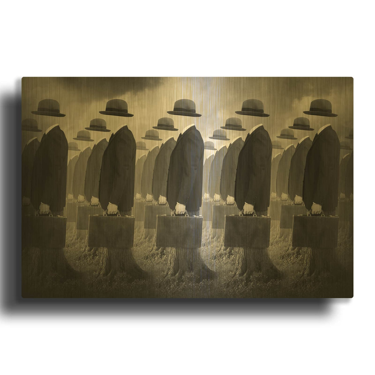 'Army' By Tommy Ingberg Gold Metal Wall Art