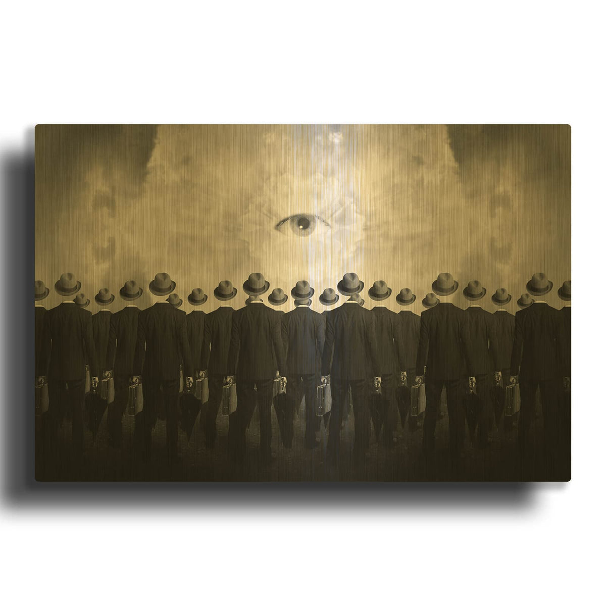 'Drones' By Tommy Ingberg Gold Metal Wall Art