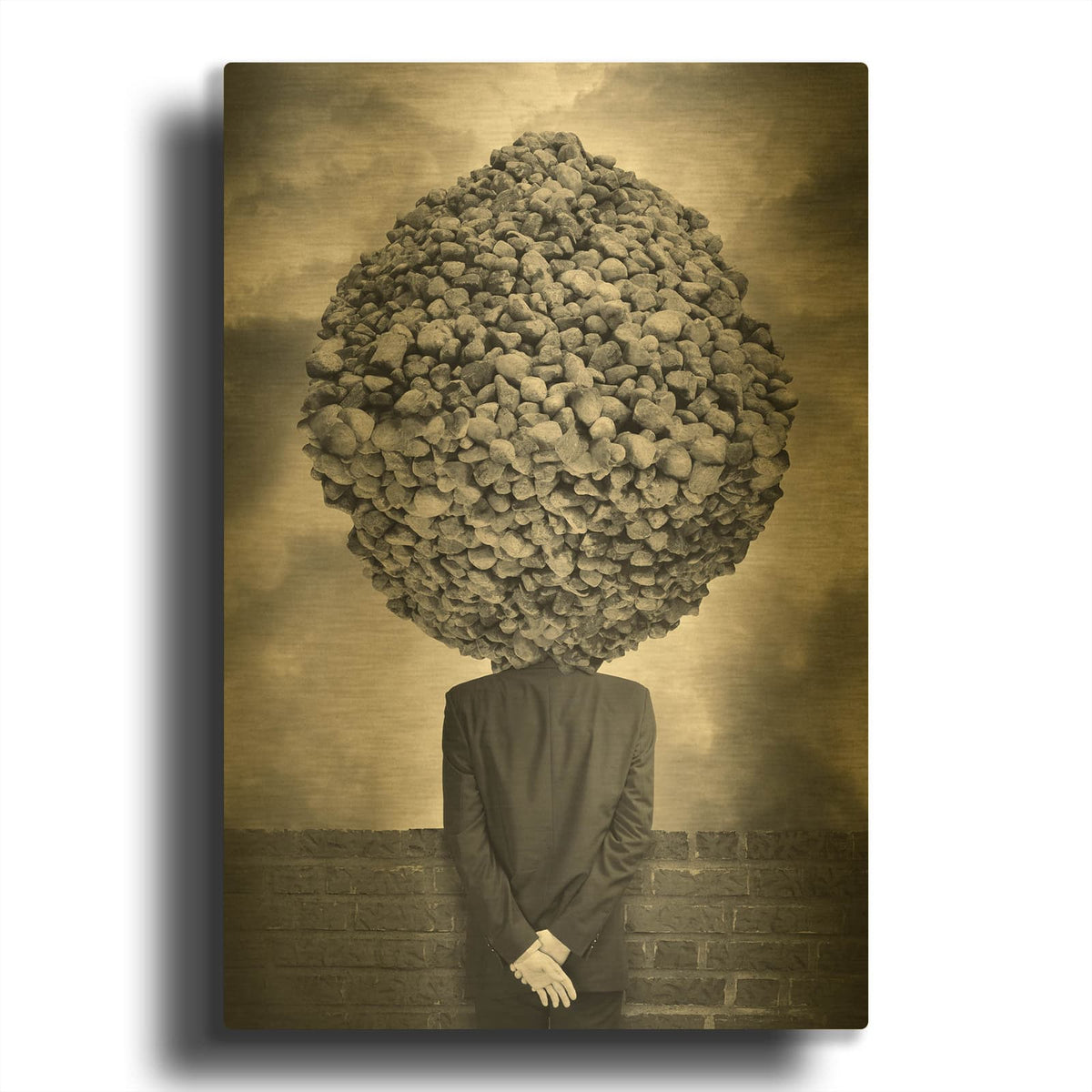 'Gather' By Tommy Ingberg Gold Metal Wall Art