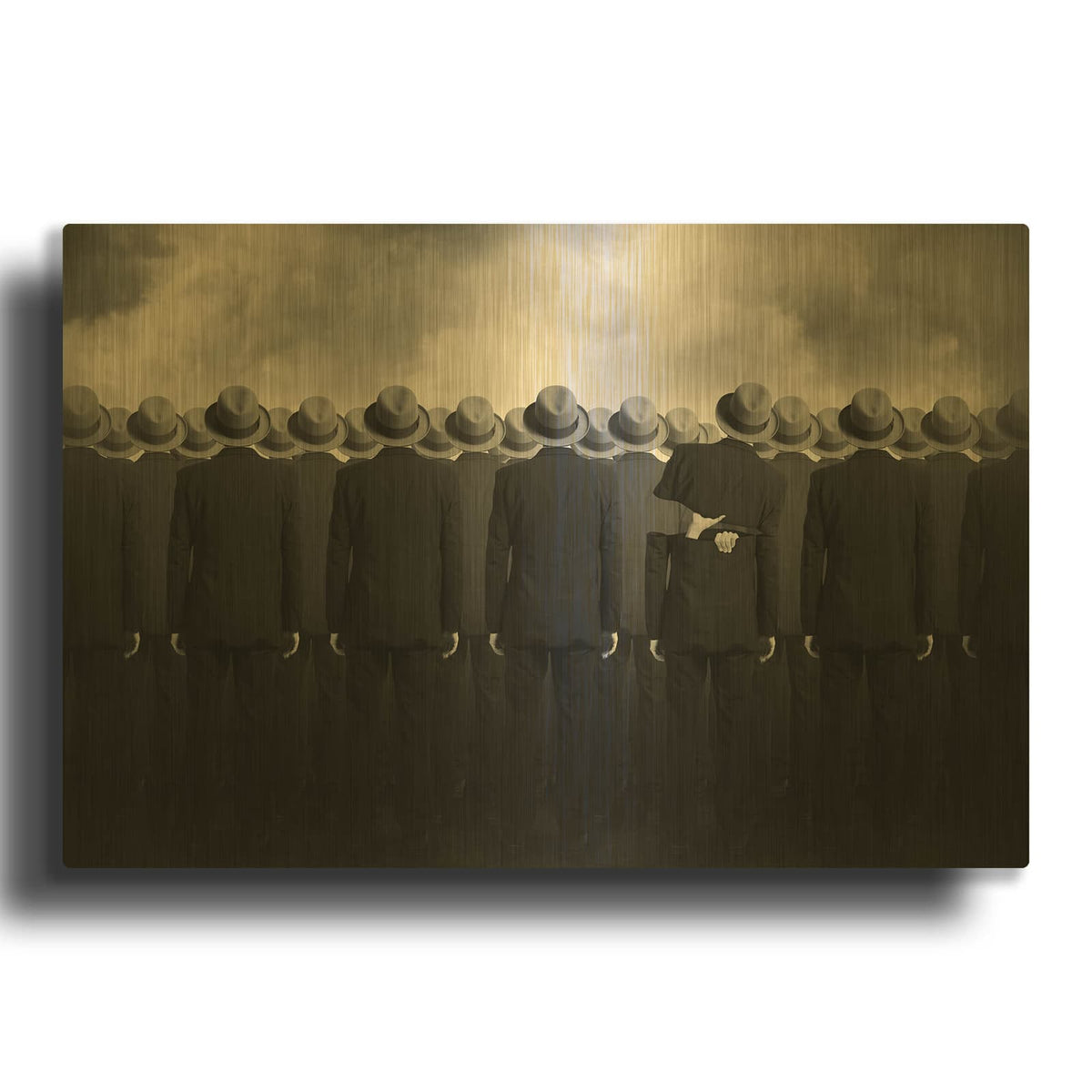 'Shell' By Tommy Ingberg Gold Metal Wall Art