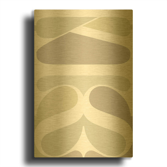 'Kiss' By TypeLike Gold Metal Wall Art