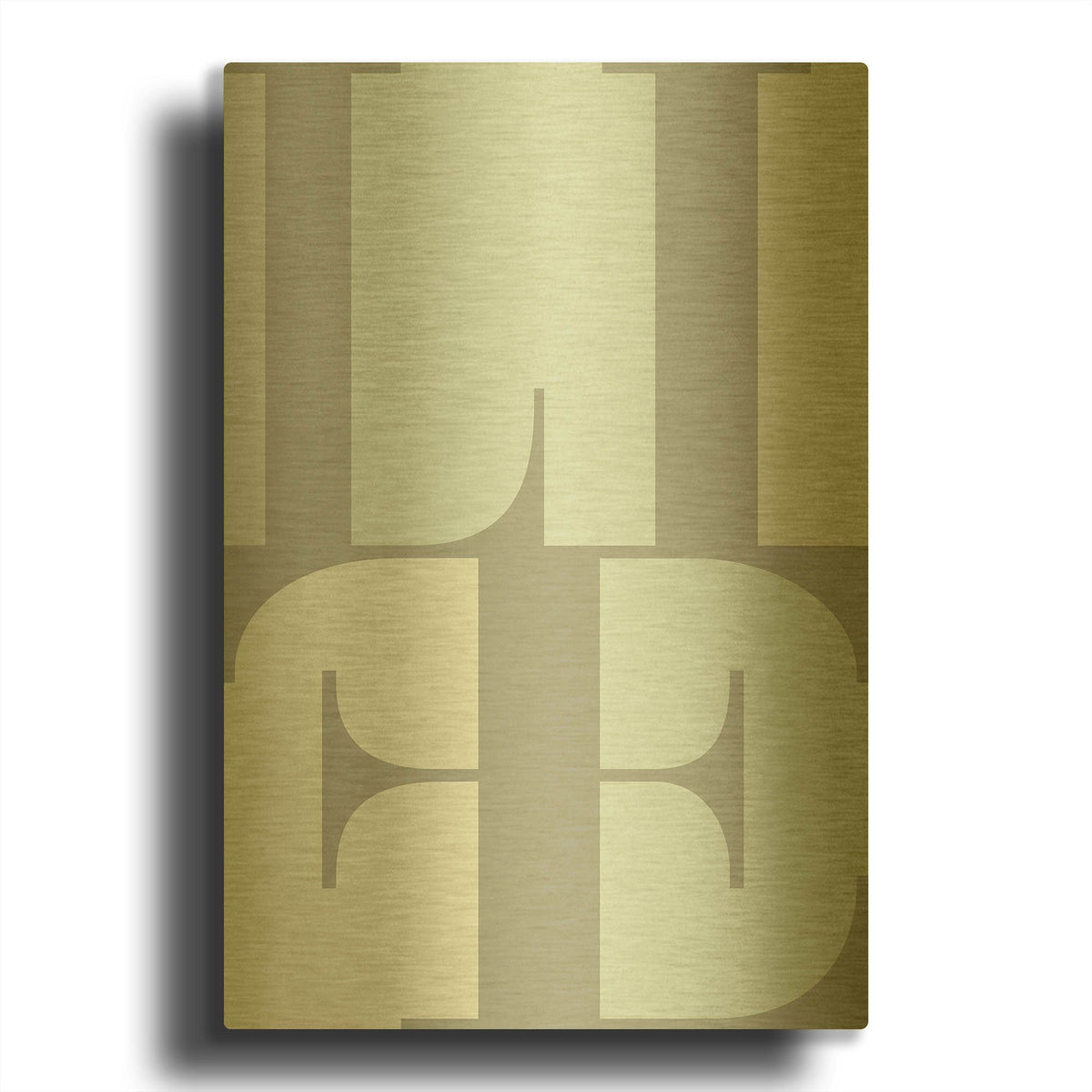 'Life' By TypeLike Gold Metal Wall Art