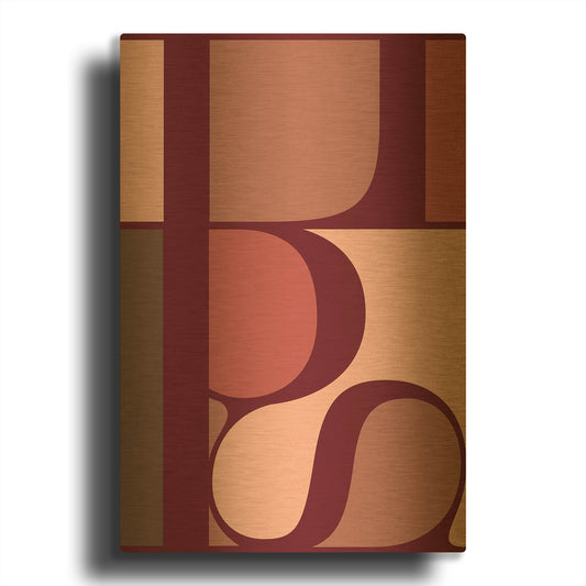 'Lips' By TypeLike Gold Metal Wall Art