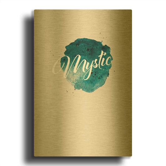 'Mystic Water' By TypeLike Gold Metal Wall Art