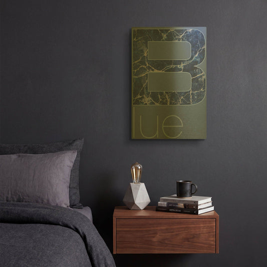 'Rgb 03' By TypeLike Gold Metal Wall Art